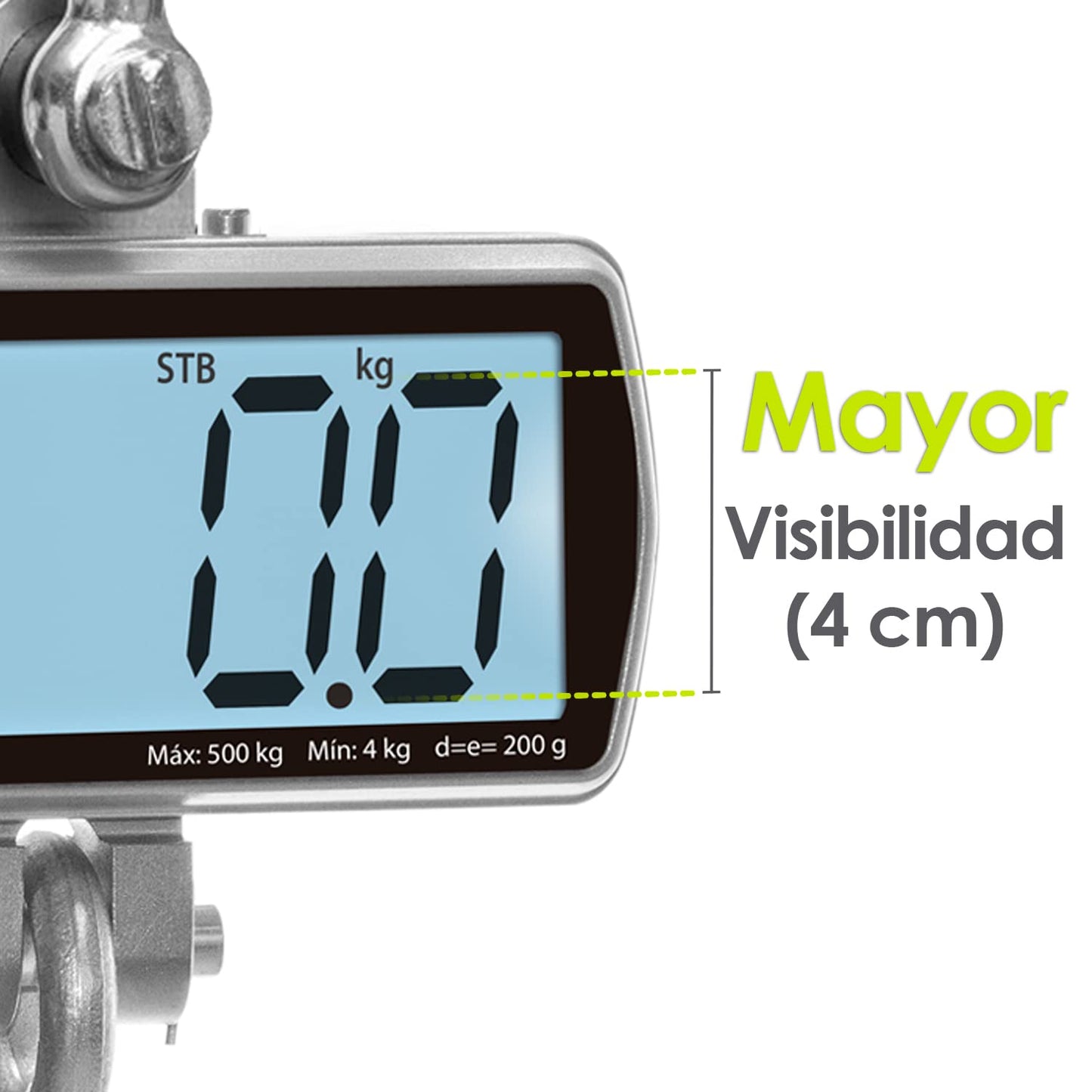 Báscula Electrónica Colgante 500 kg / BAC-500