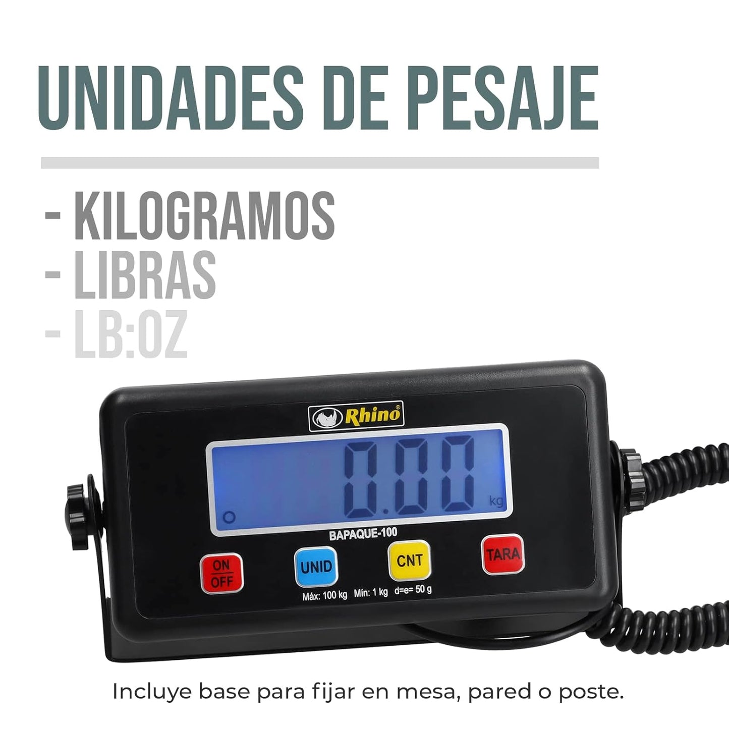 Báscula de Paquetería 100 kg / BAPAQUE-100