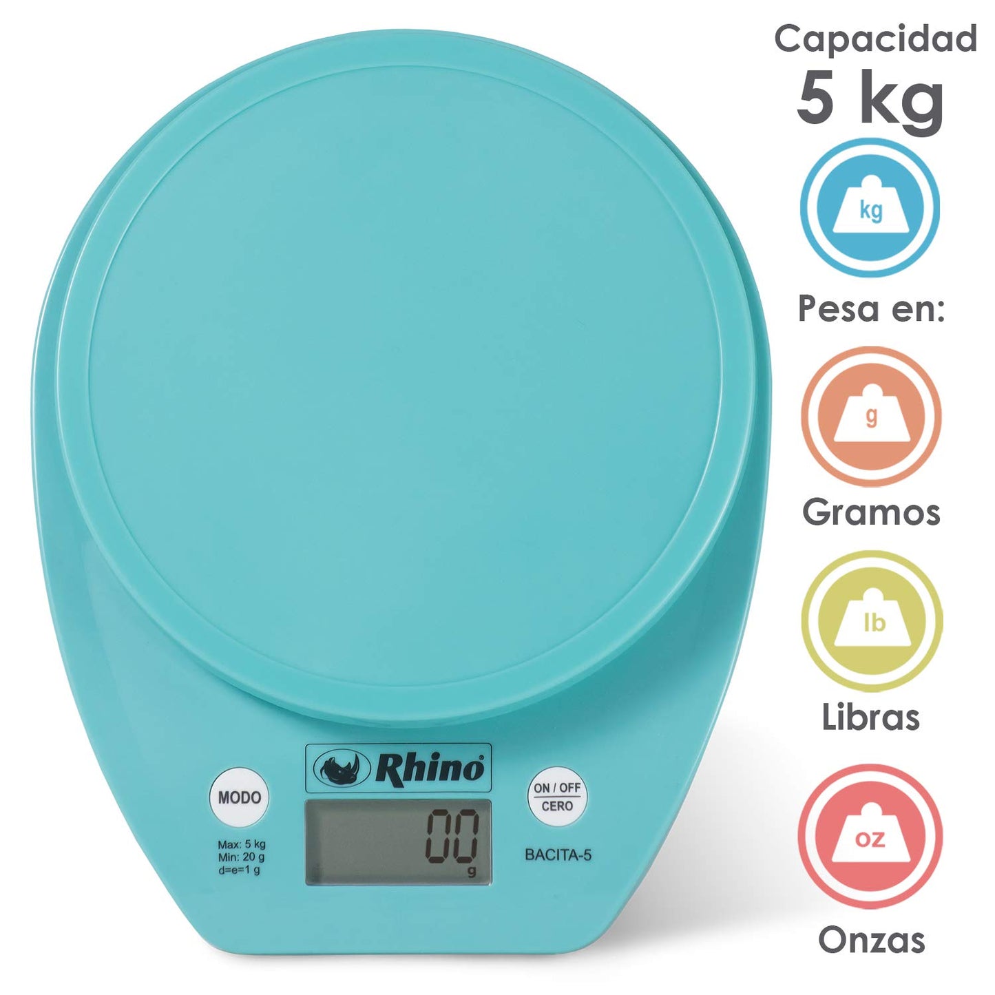 Báscula de Cocina con Tazón 5 kg / BACITA-5