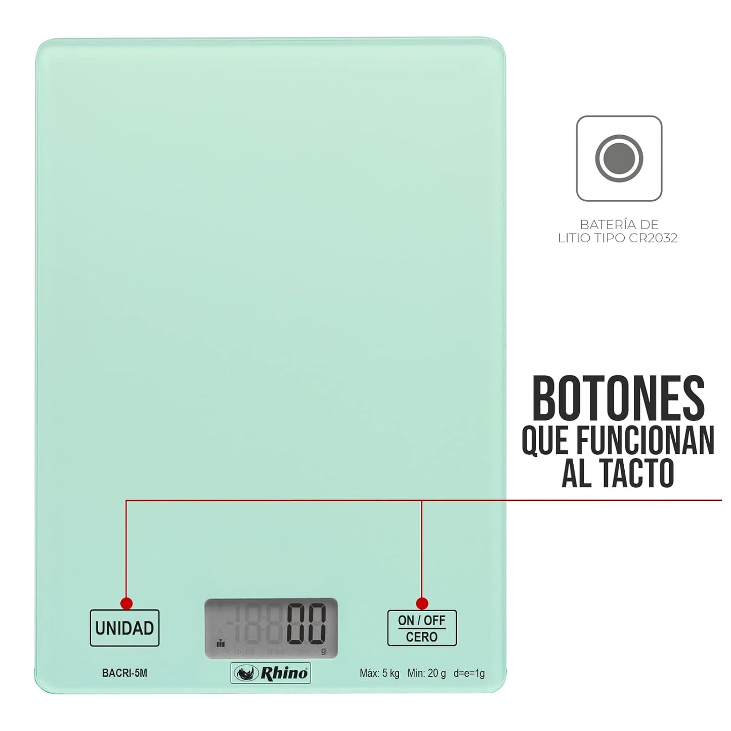 Báscula de Cocina 5 kg / BACRI-5M