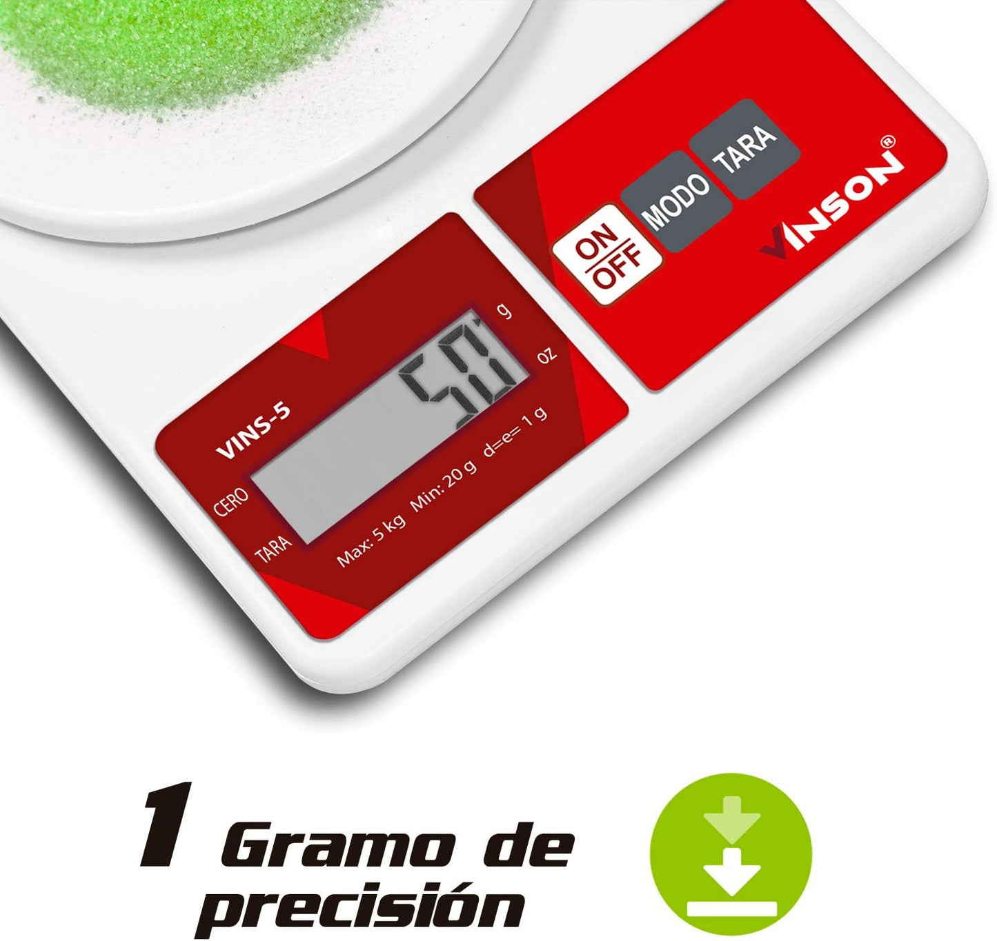 Báscula de cocina 5 kg / VINS-5