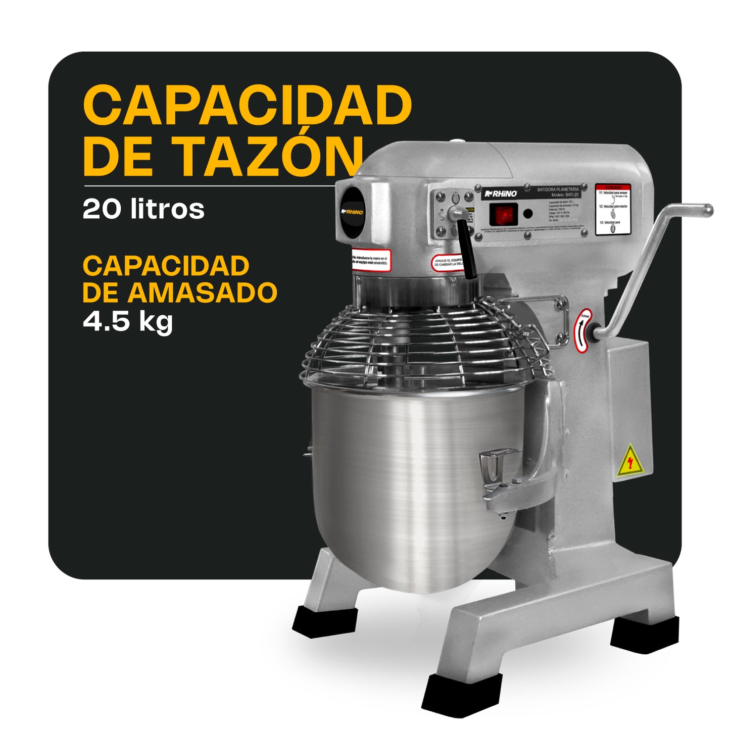 Batidora planetaria 20 litros / BATI-20