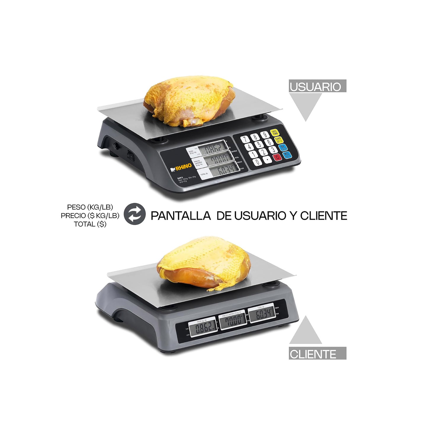 Bascula comercial 20kg / BAR-6