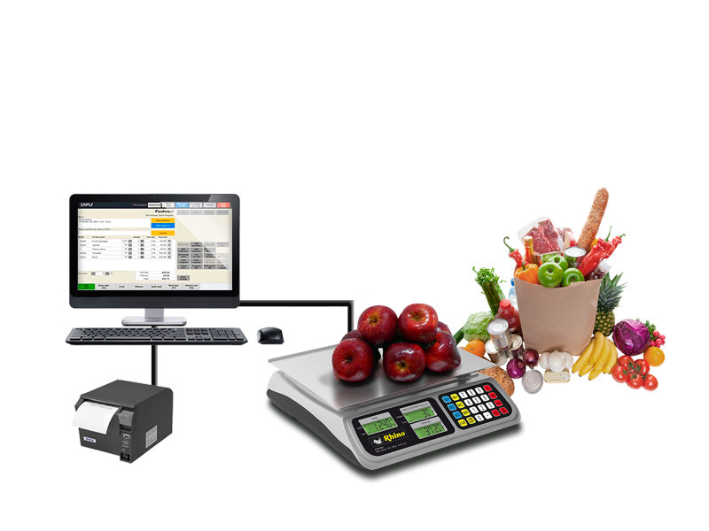 Bascula comercial con puerto USB 40 kg / BAR-8RS