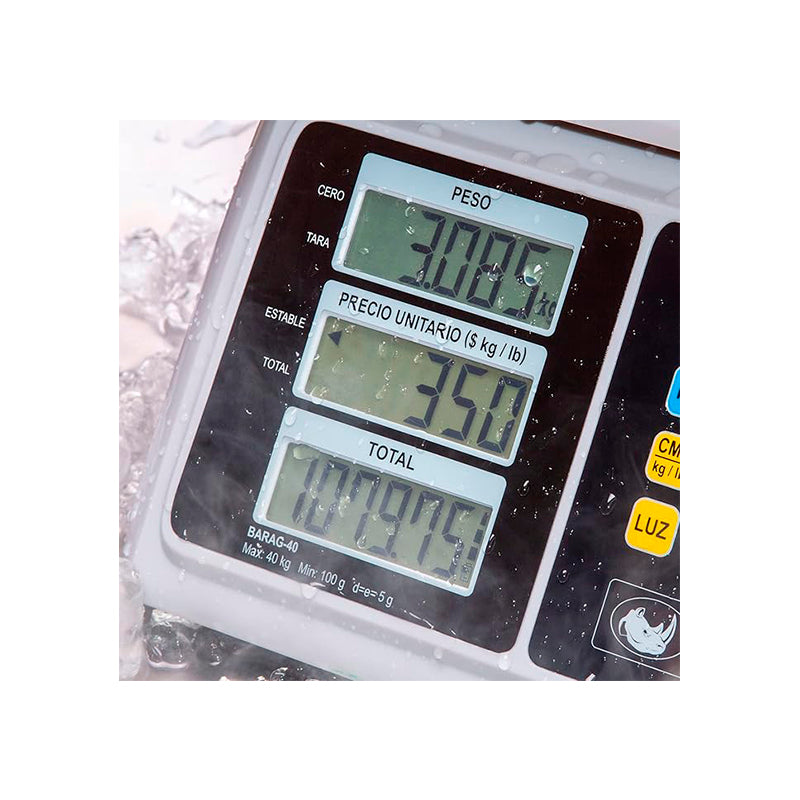 Báscula a Prueba de Agua 40 kg / BARAG-40