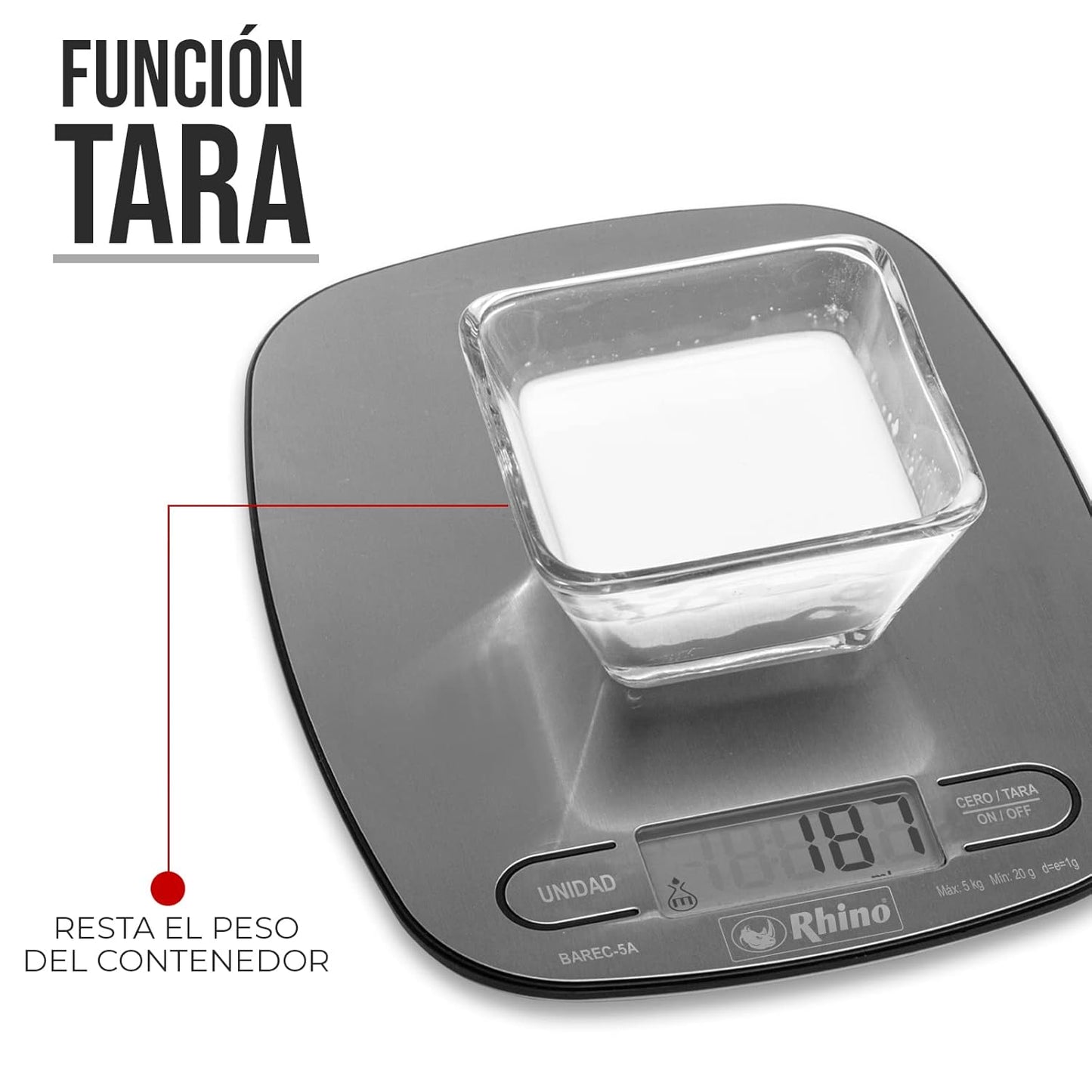 Báscula de Cocina 5 kg / BAREC-5A