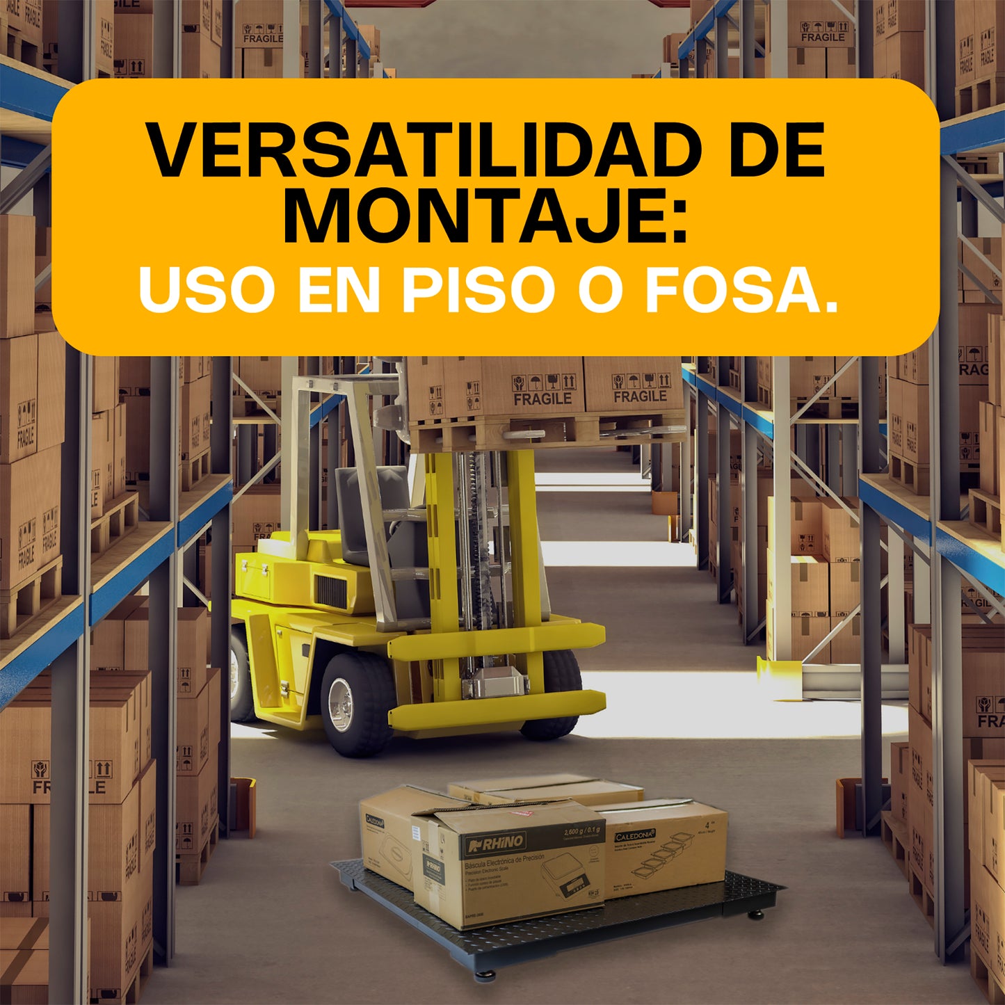 Plataforma Bajo Perfil 150cm x 150cm 3ton / PLABA-15