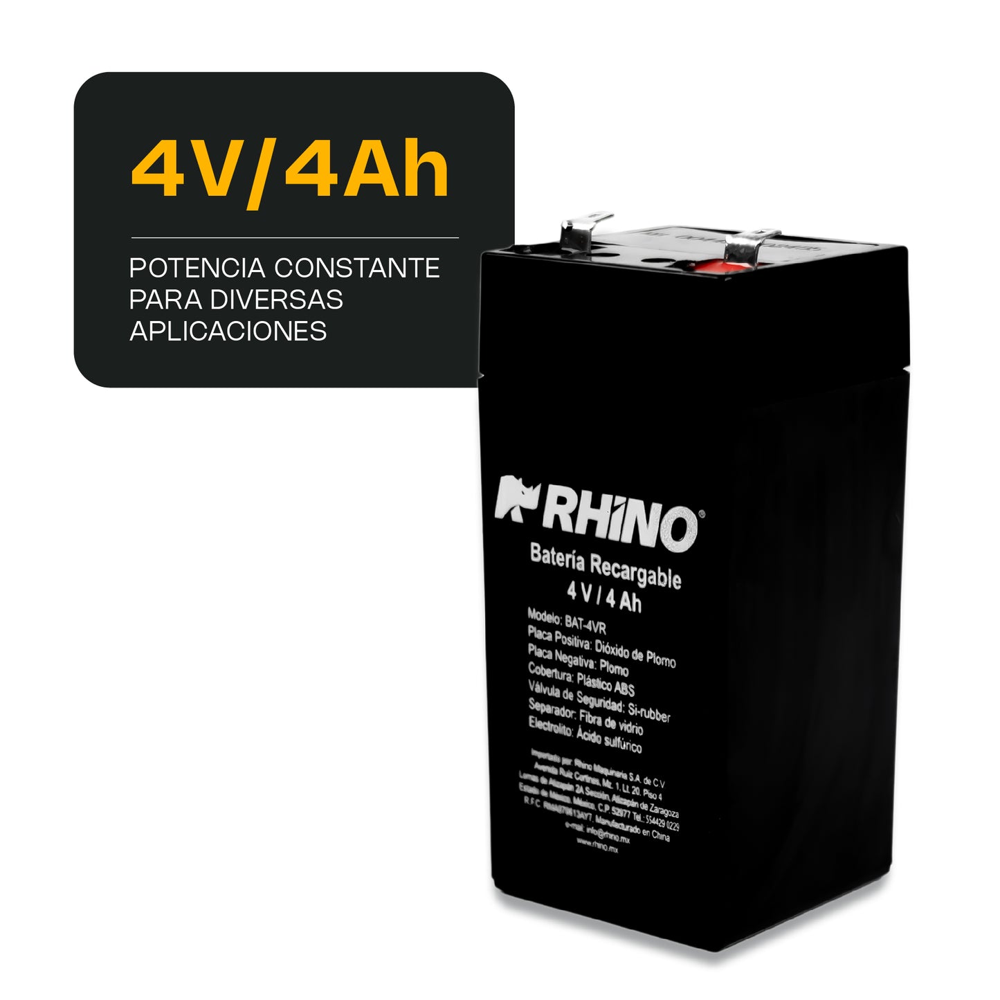 Batería Recargable 4V / BAT-4VR