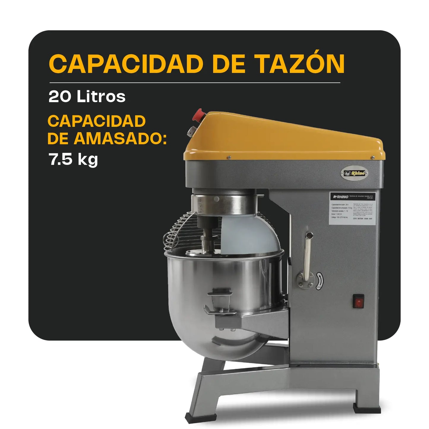 Batidora planetaria 20 litros / BATI-20X