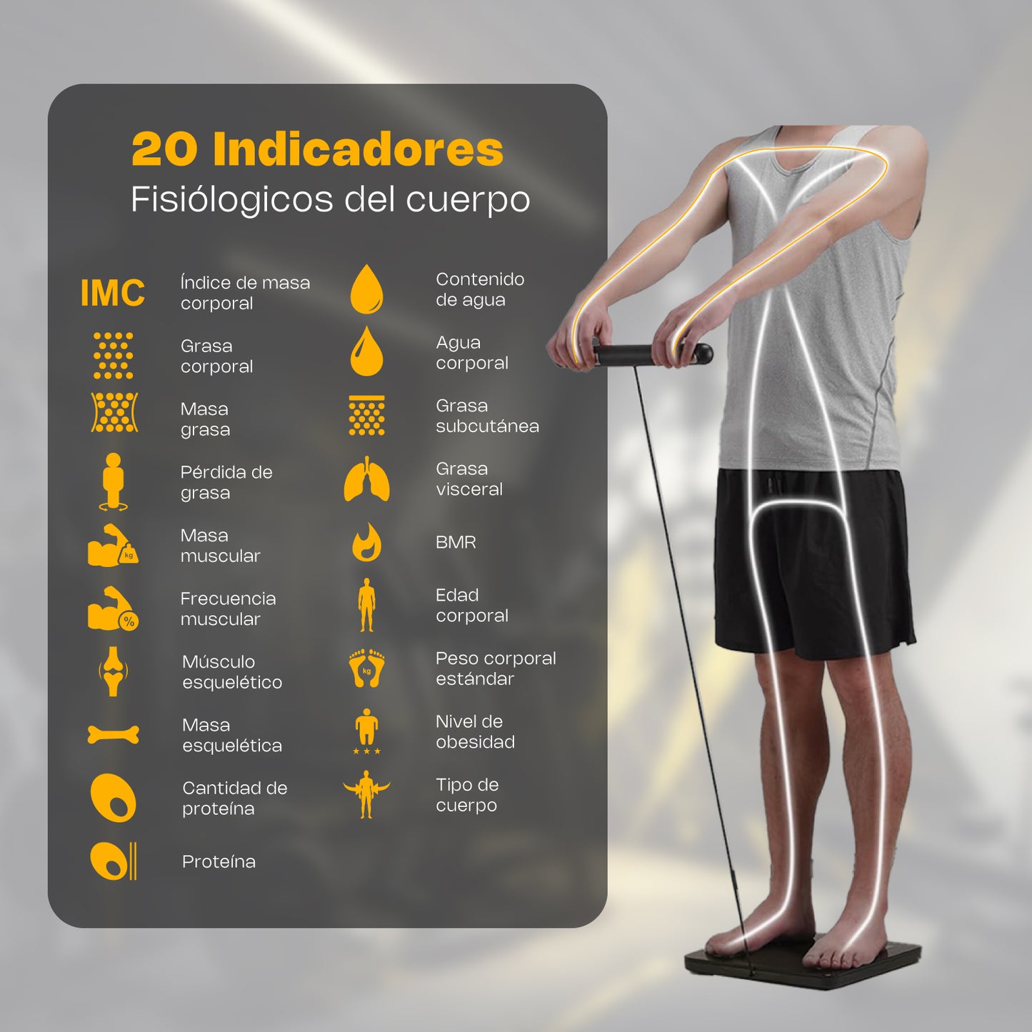 Báscula Inteligente de Pesaje Corporal / BIOMA-180