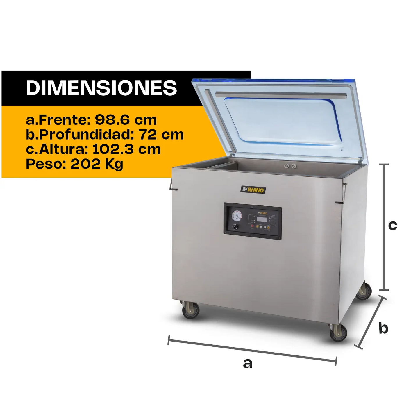 Empacadora al vacío 40m³/h EVAC40X