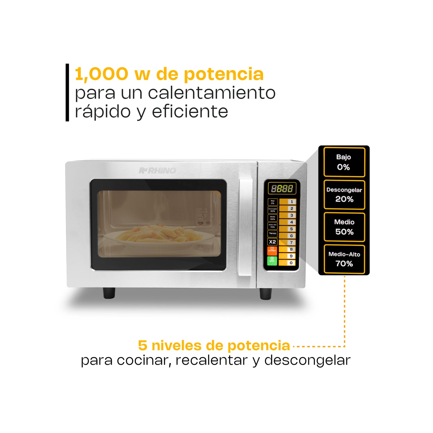 Horno de Microondas 0.9 pies Digital / HOMIC-09D