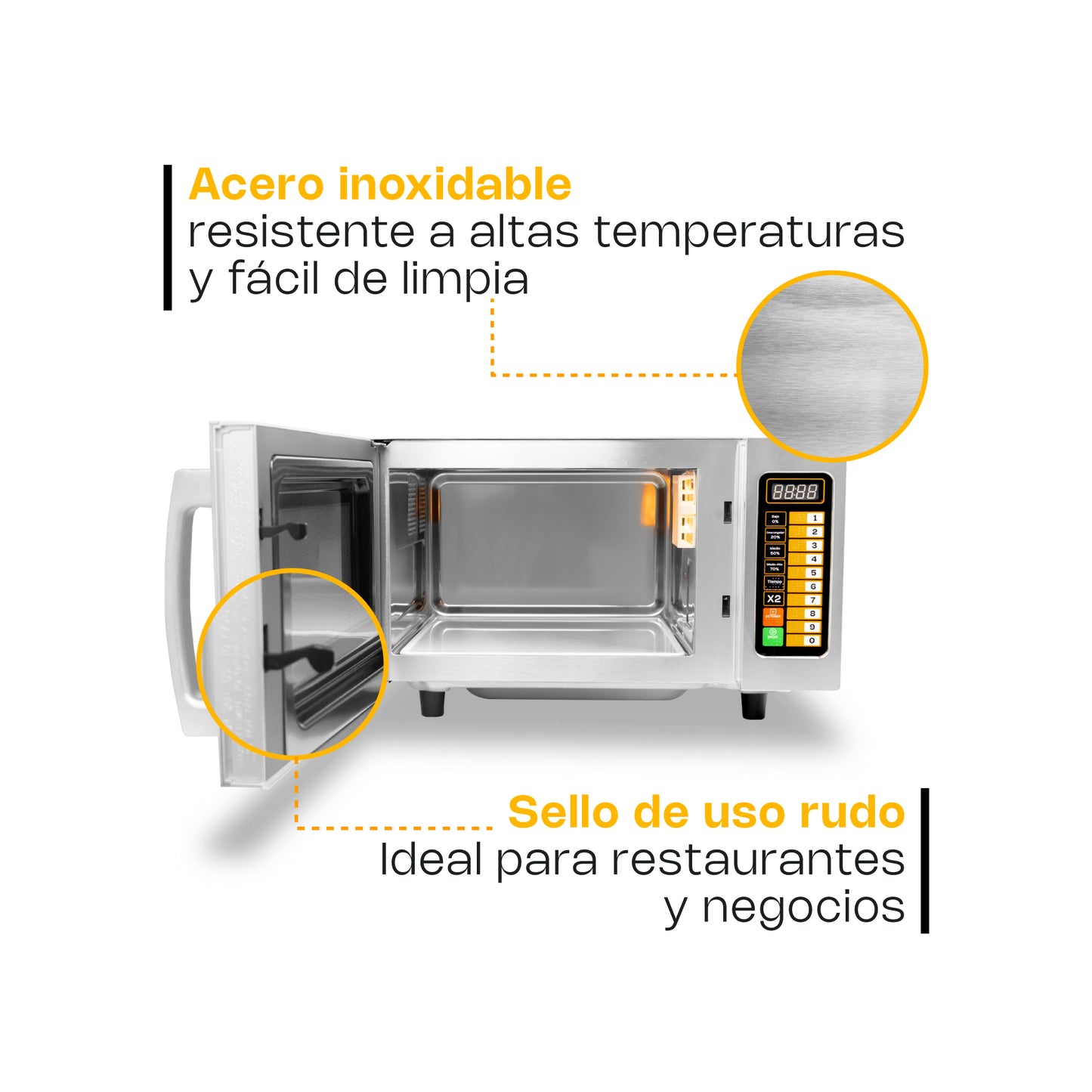 Horno de Microondas 0.9 pies Digital / HOMIC-09D