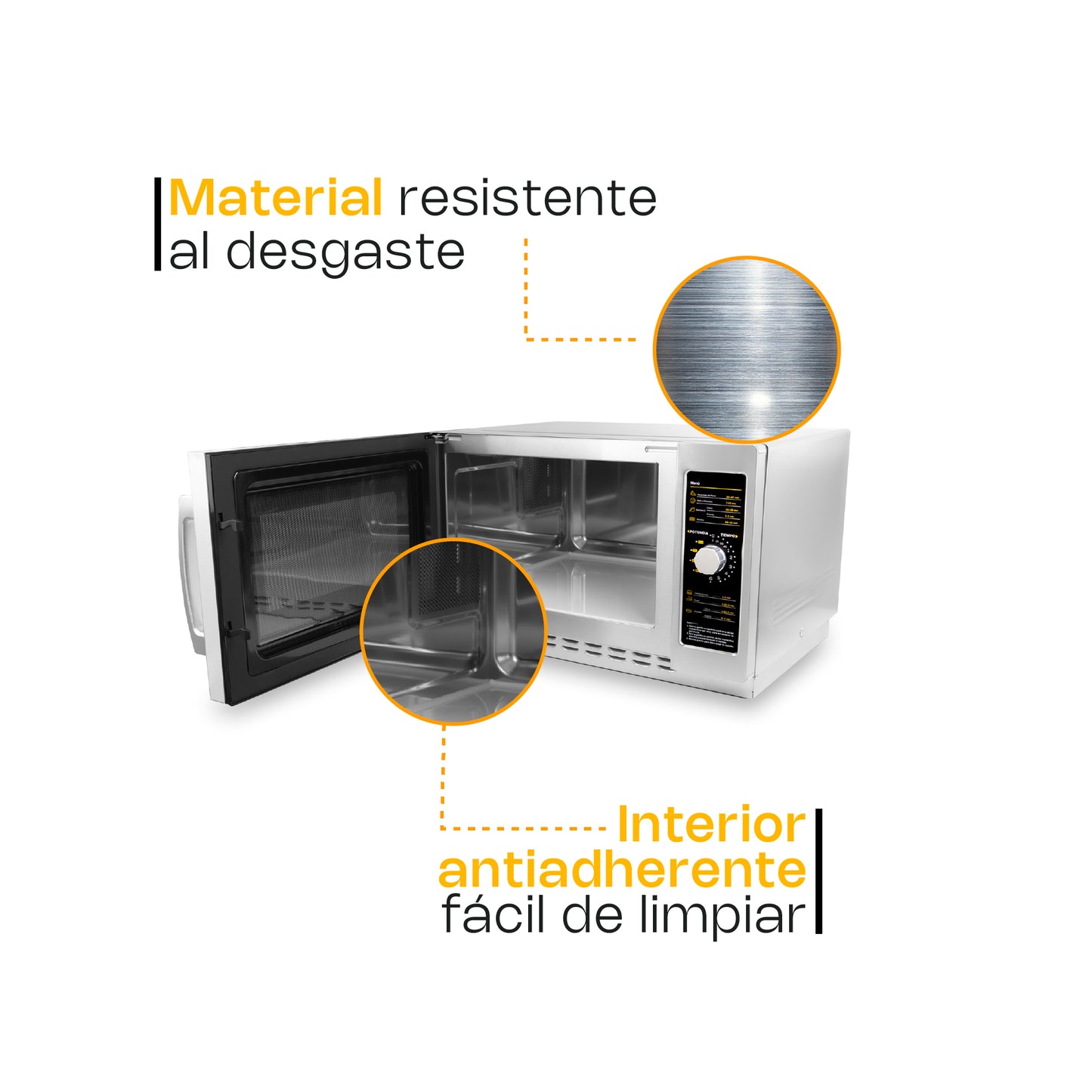 Horno de Microondas 1.2 pies Análogo / HOMIC-12A