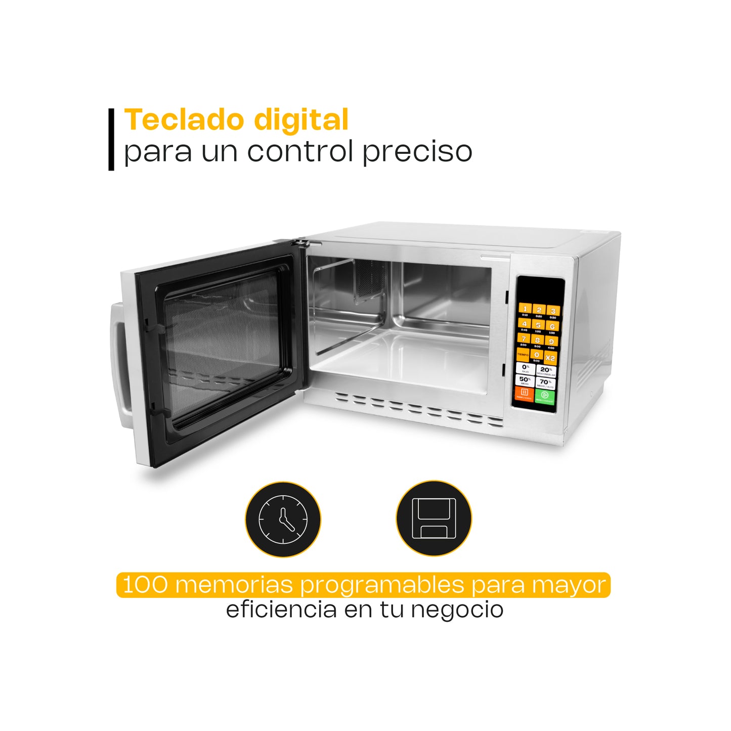 Horno de Microondas 1.2 pies Digital / HOMIC-12D