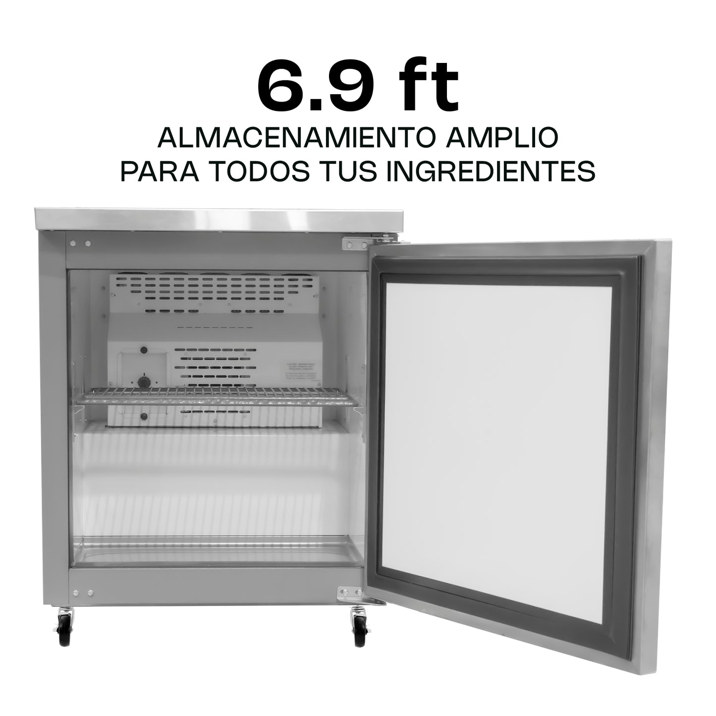 Mesa refrigerada bajo barra 6.9 pies / MERBAJ-27