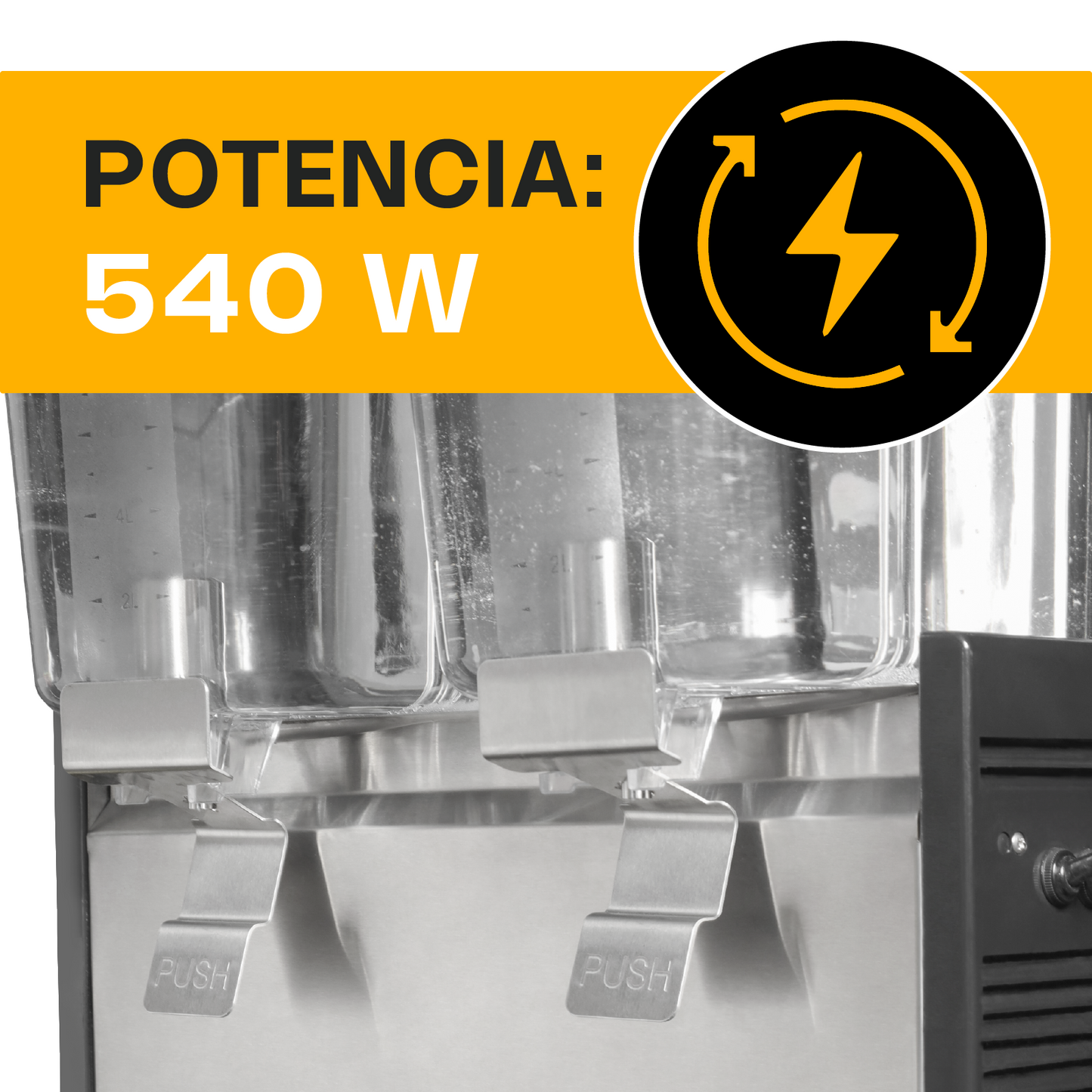 DISPENSADOR DE BEBIDAS FRÍAS 2 TANQUES / DISBEF-2T