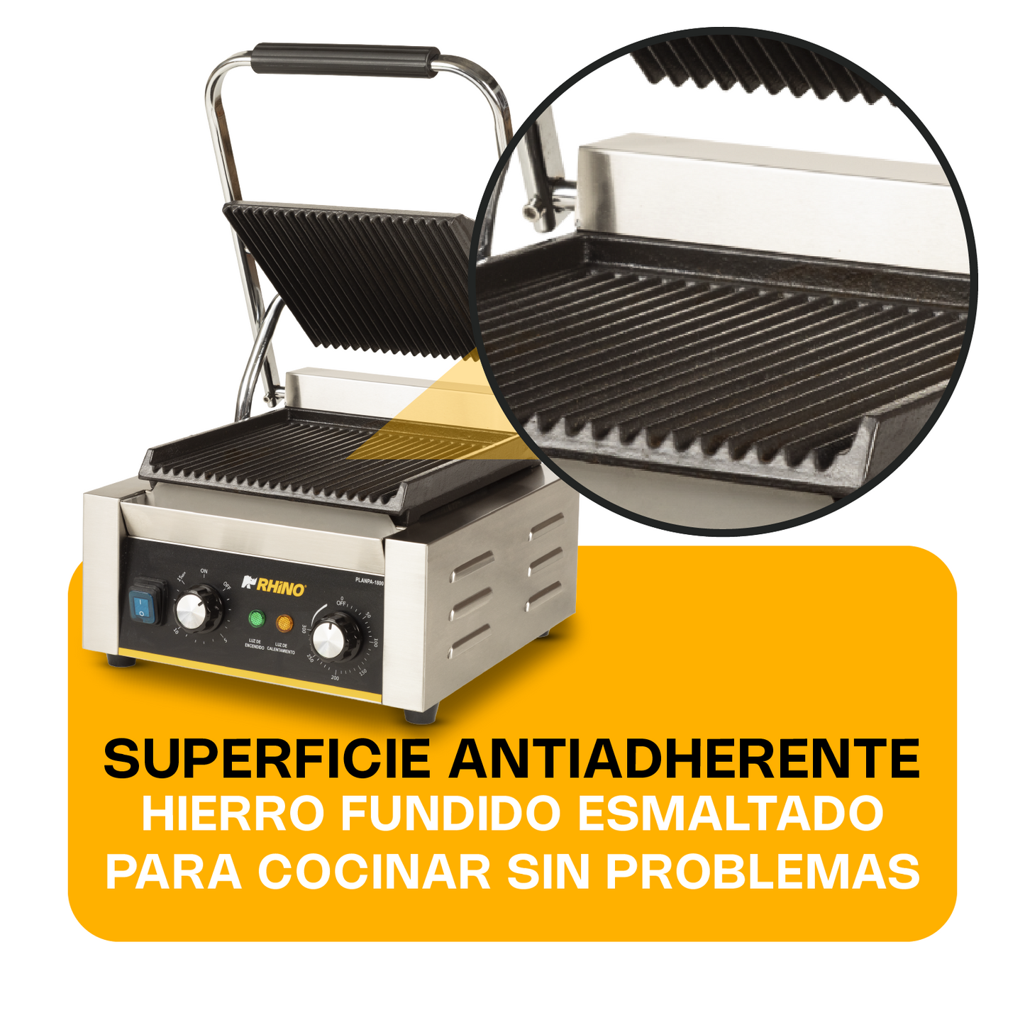 PLANCHA PANINI 1700 WATTS / PLANPA-1800