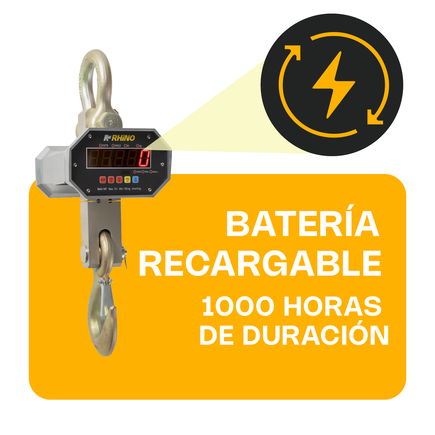 Báscula Electrónica Colgante 10 toneladas / BAC-10T