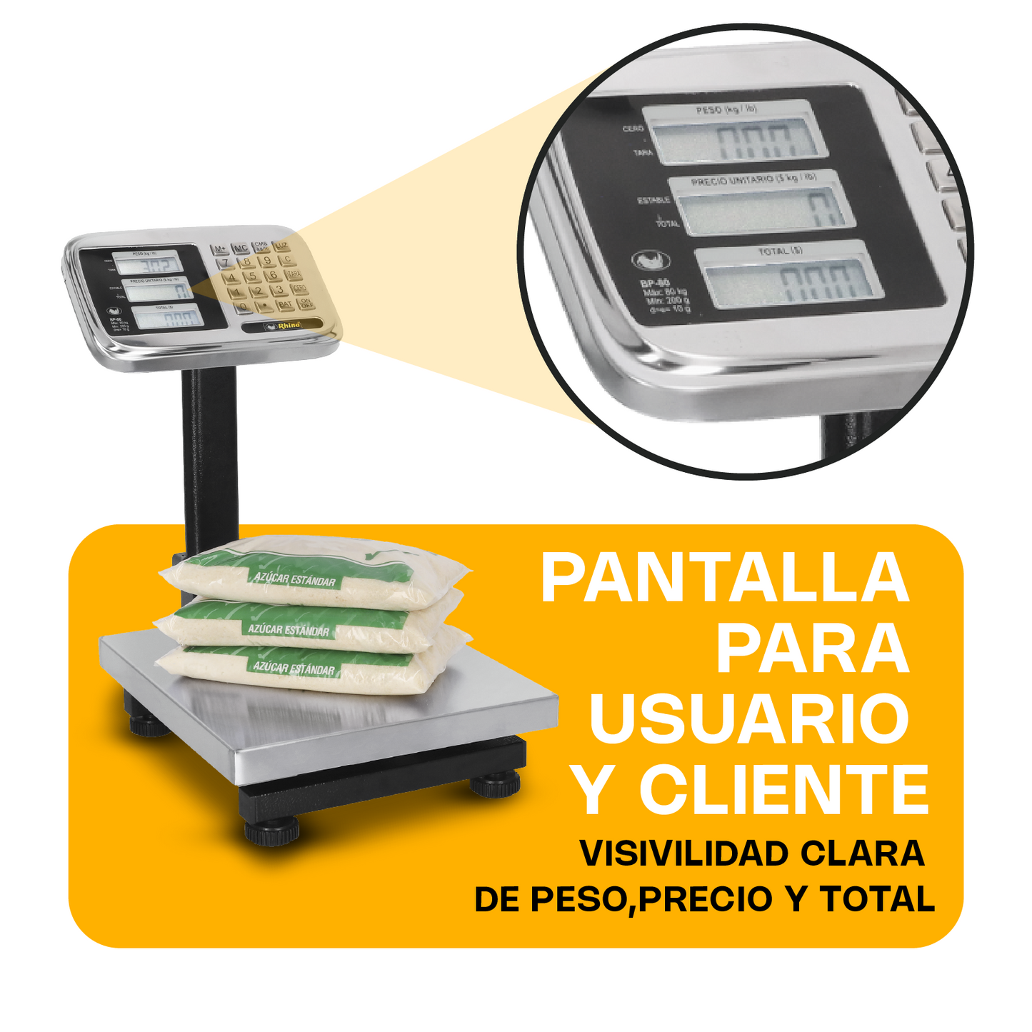 Báscula de Plataforma Plegable 80 kg / BP-80