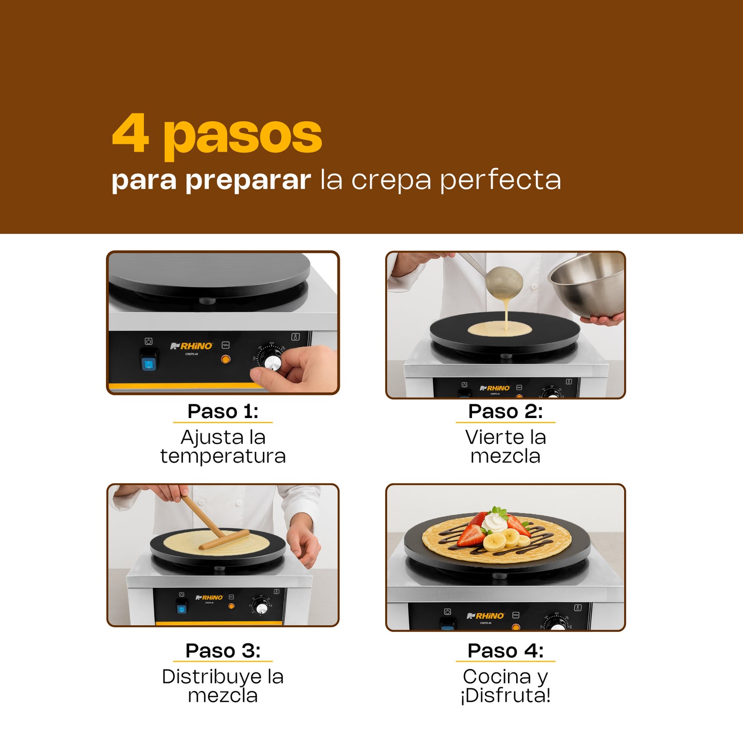 Crepera Eléctrica 40cm / CREPE-40