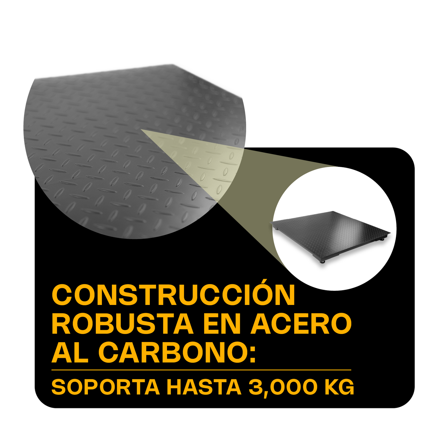 Plataforma Bajo Perfil 120cm x 120cm 3Ton / PLABA - 12