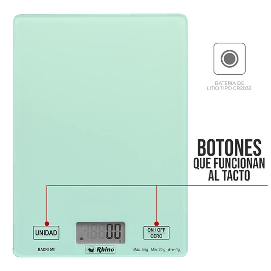 Báscula de Cocina 5 kg / BACRI-5M
