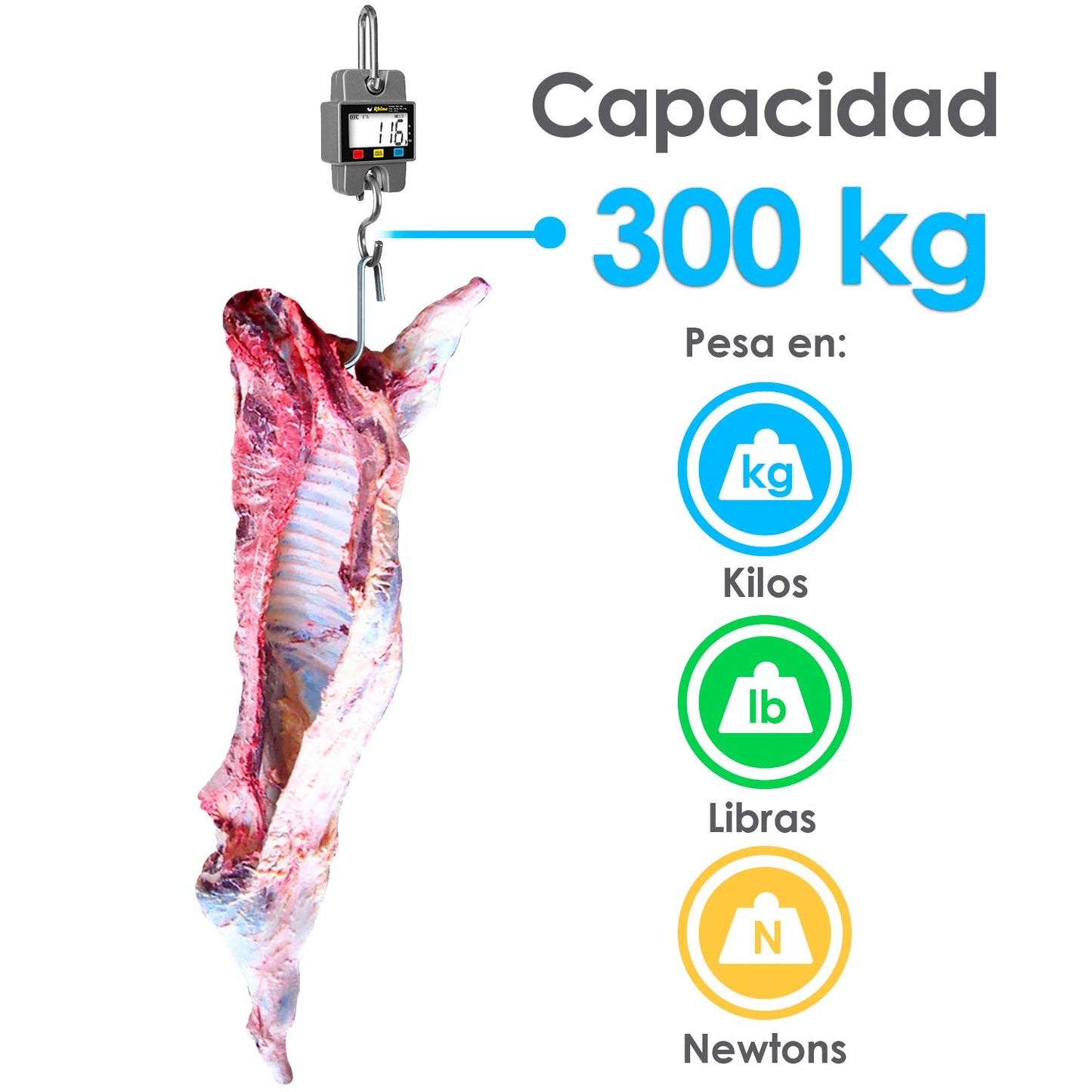 Báscula Electrónica Colgante 300 kg / BAC-300