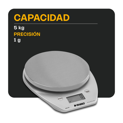 Báscula de cocina digital 5 kg con Bluetooth / BACI-5X