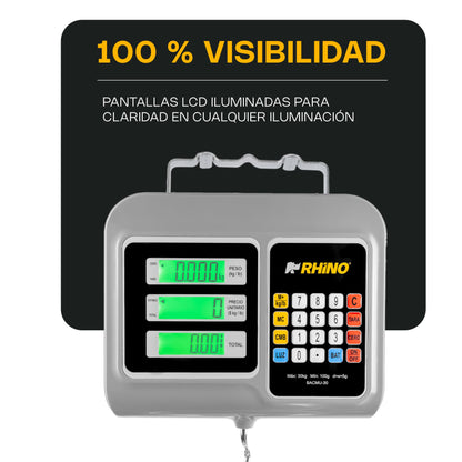 Báscula Electrónica Colgante Multifunciones 30 kg / BACMU-30