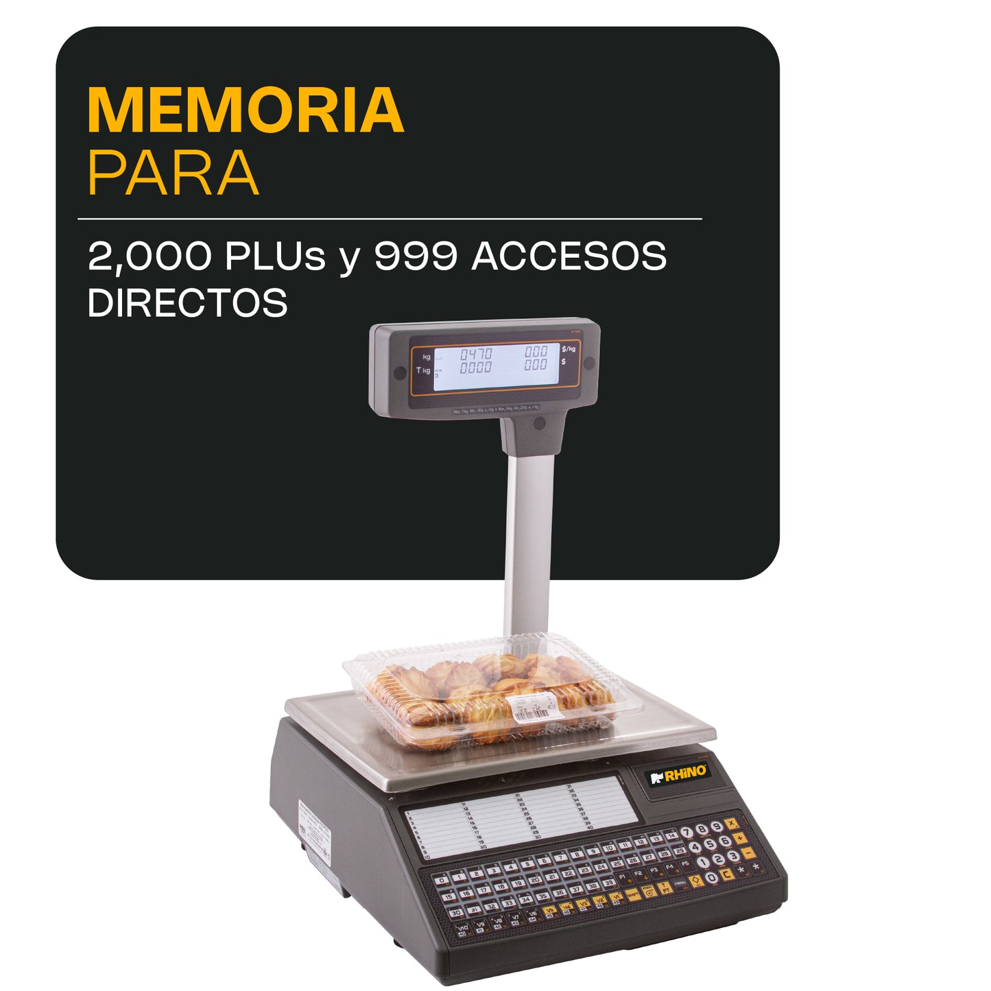 Báscula Electrónica Etiquetadora 30 kg con Conexión WiFi / BAET-30X