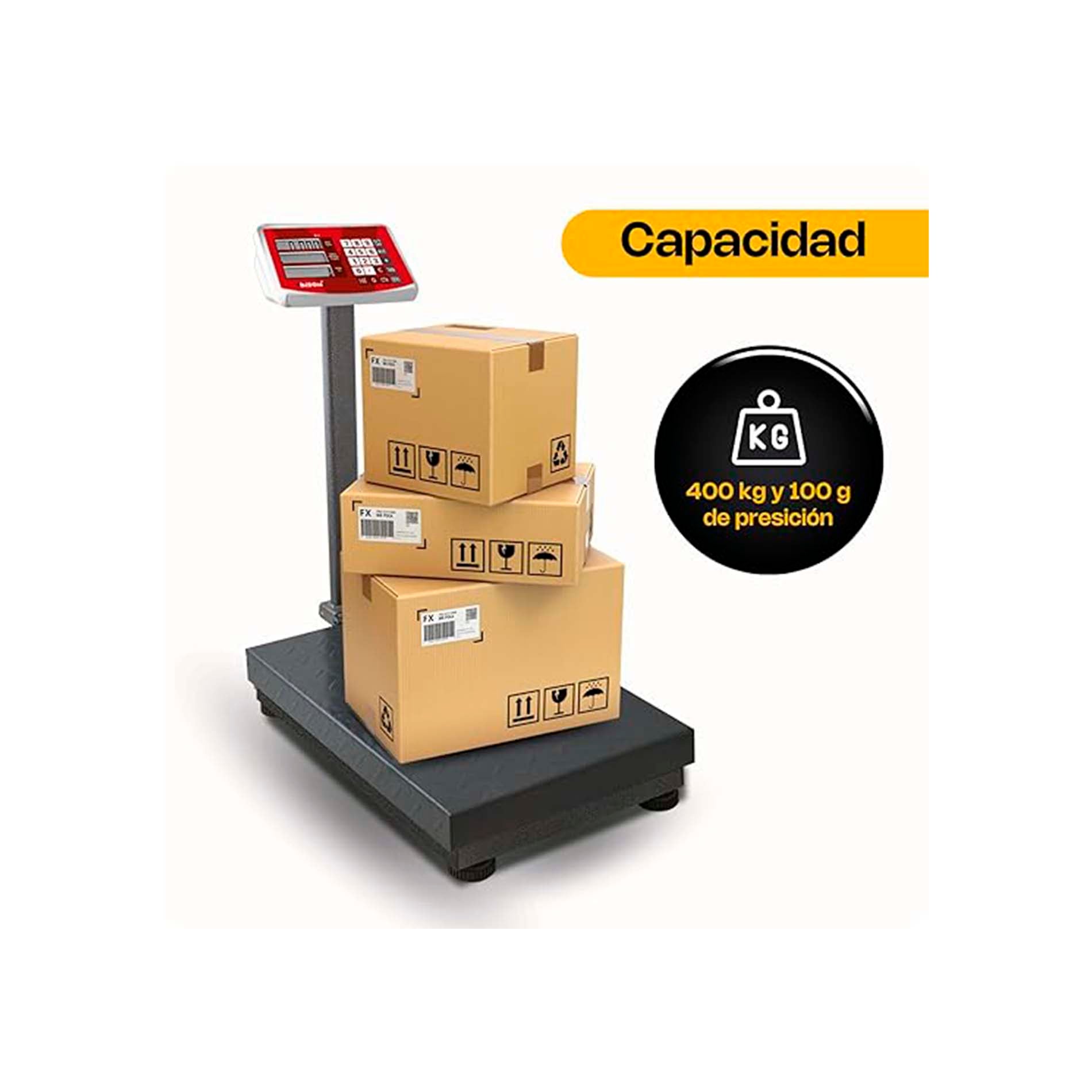 Báscula de Plataforma Plegable 400 kg / BAPLE-400
