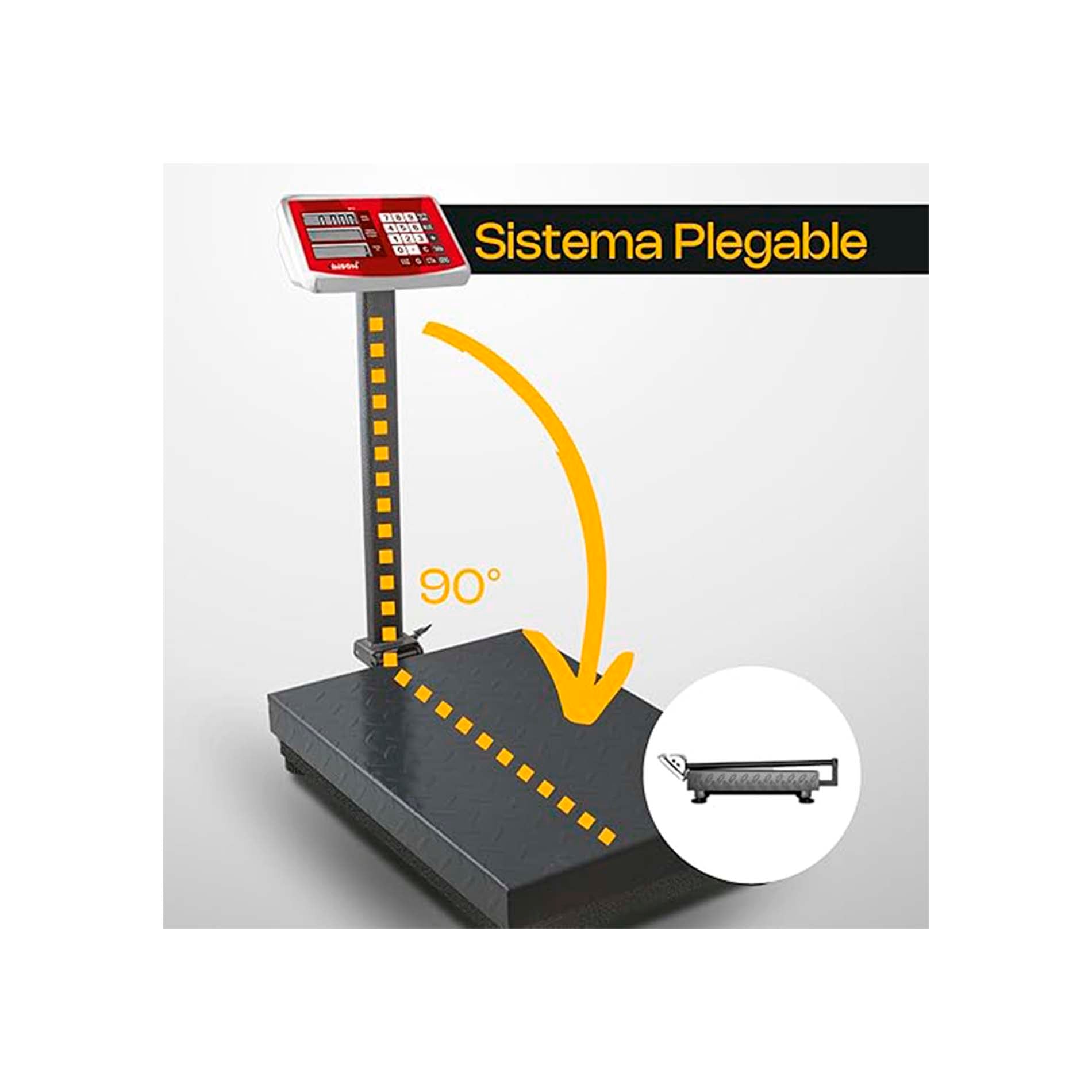 Báscula de Plataforma Plegable 400 kg / BAPLE-400