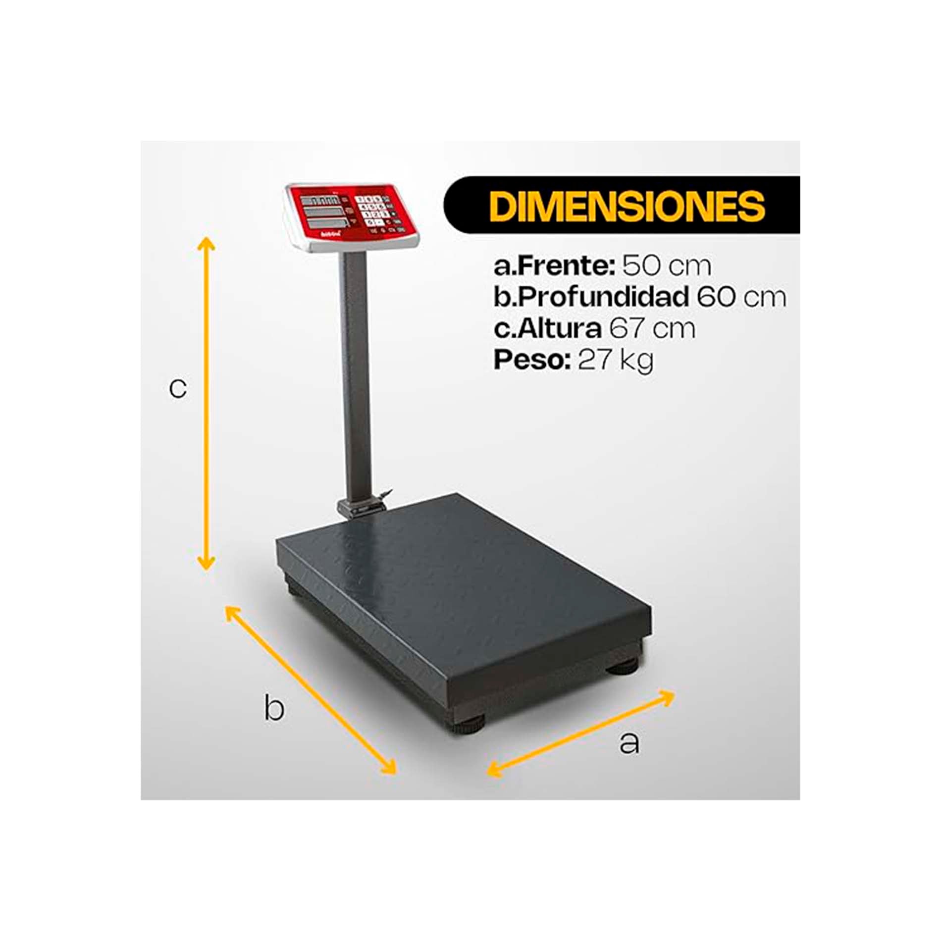 Báscula de Plataforma Plegable 400 kg / BAPLE-400