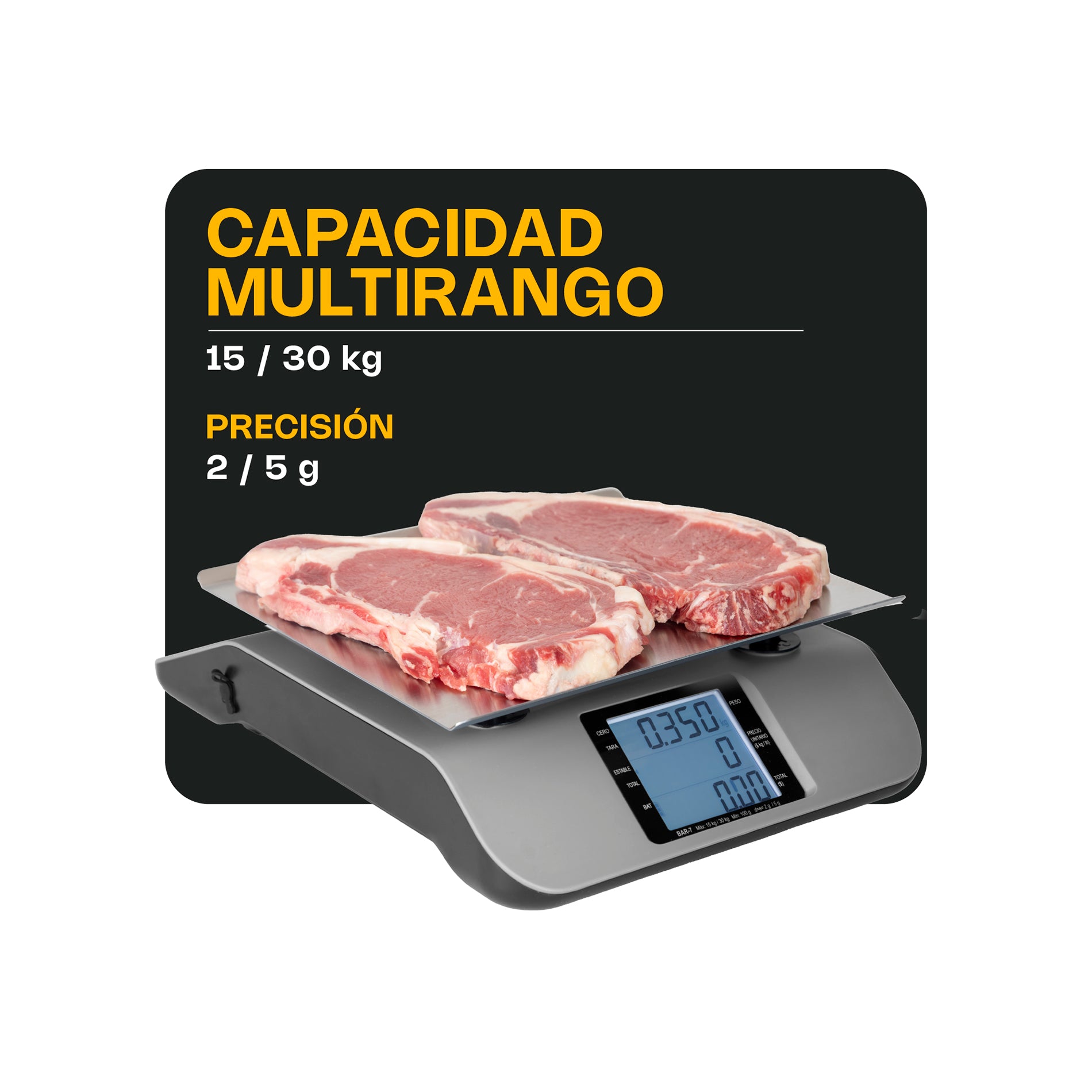 Bascula comercial 30 kg / BAR-7