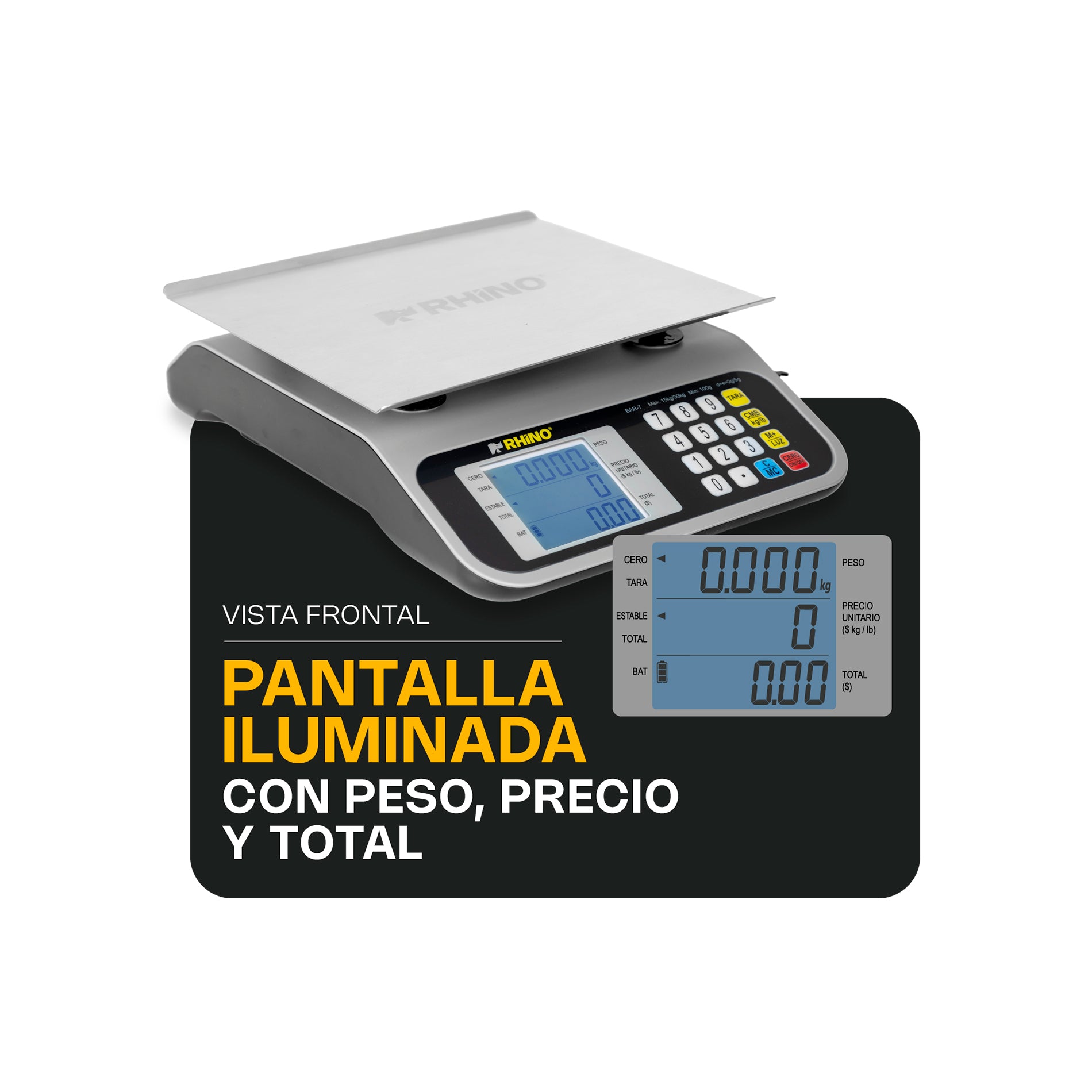 Bascula comercial 30 kg / BAR-7