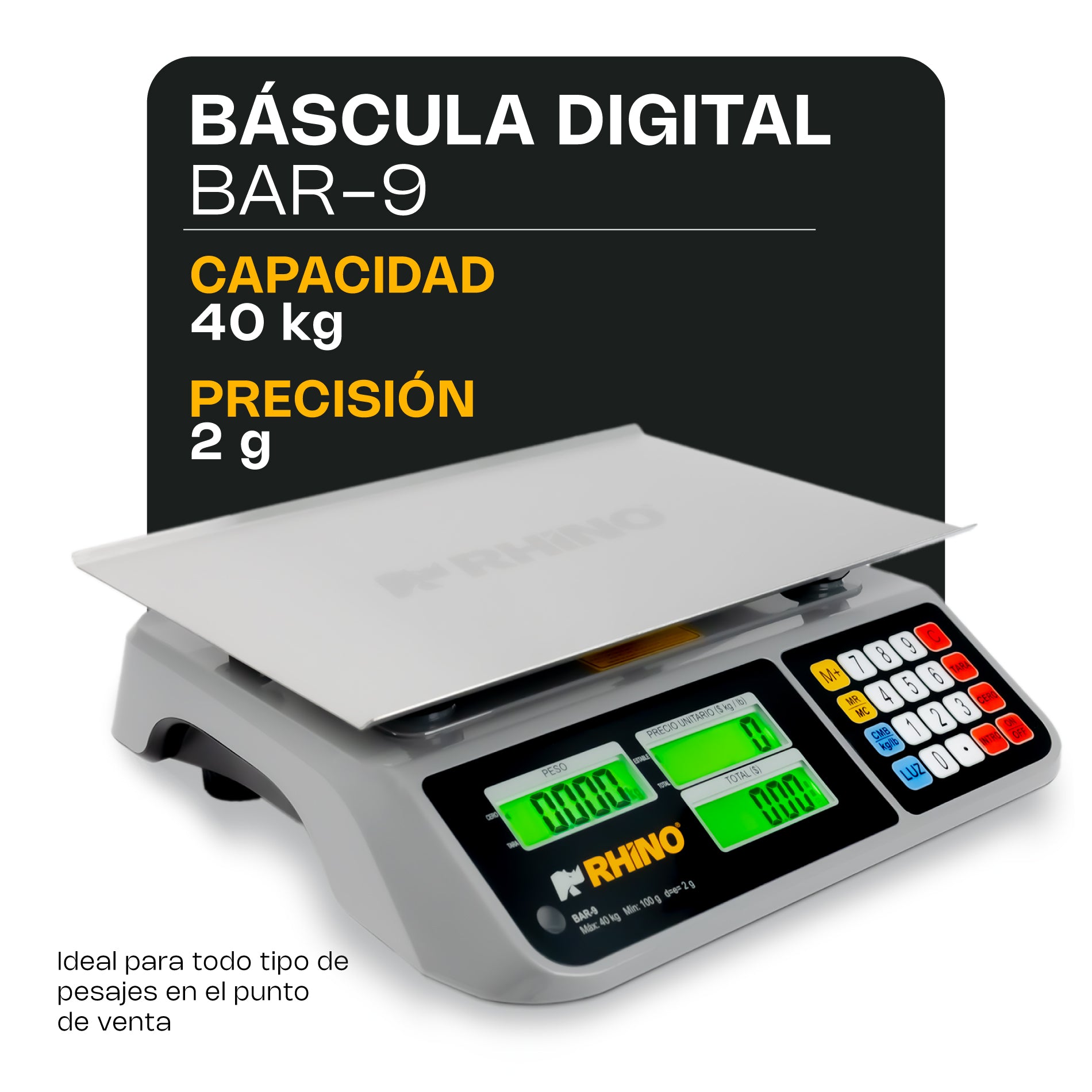Bascula multifunciones 40 kg / BAR-9