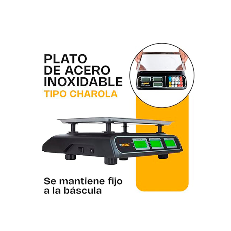 Báscula Electrónica Multifunciones 40 kg / BARCOM-40