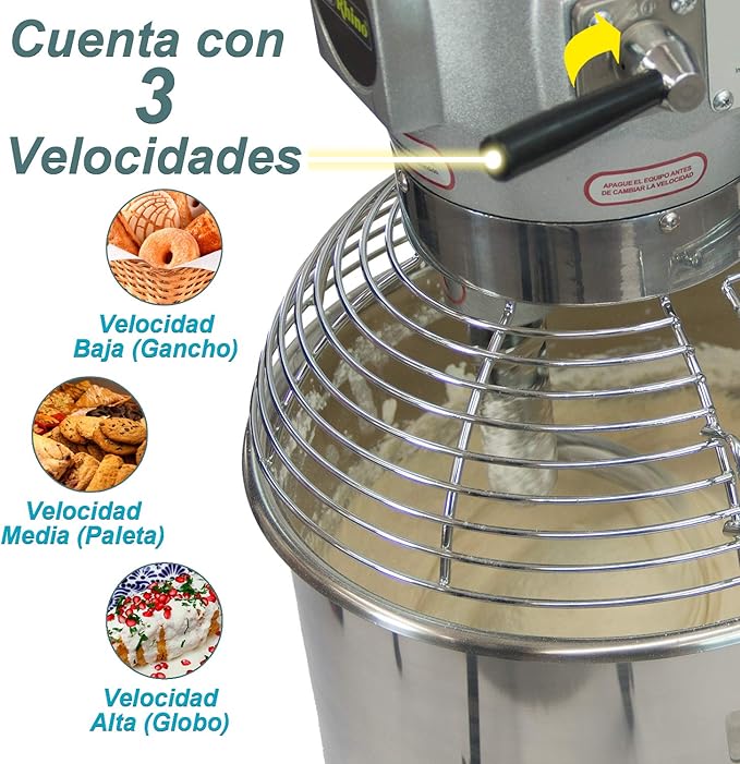 Batidora planetaria 10 litros / BATI-10