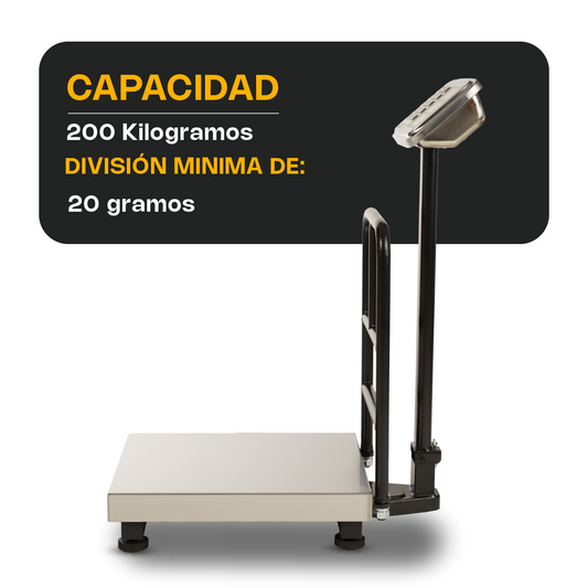 Báscula de Plataforma Plegable 200 kg / BP-200