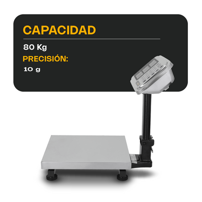 Báscula de Plataforma Plegable 80 kg / BP-80