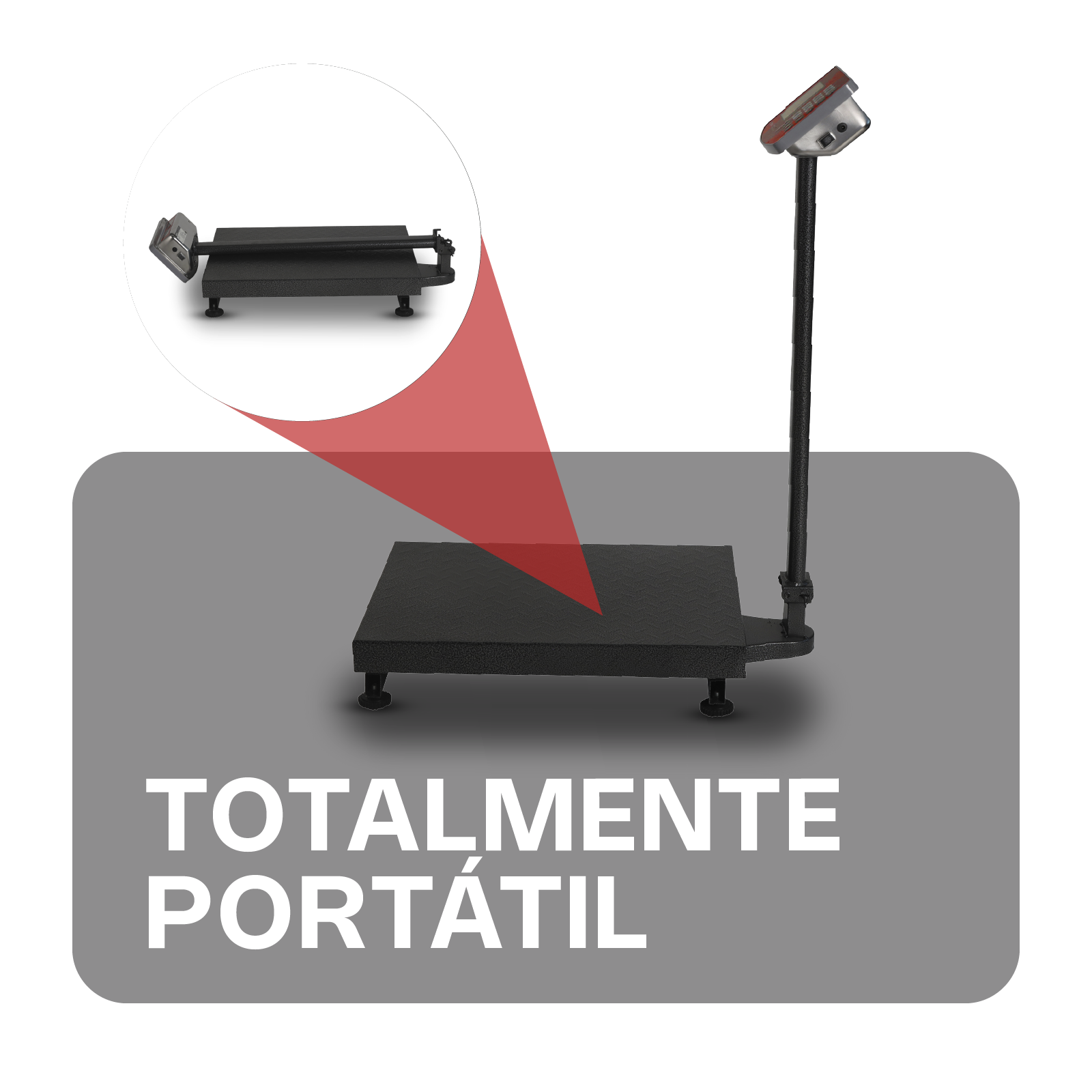 Báscula de Plataforma Plegable 800 kg / BAPLE-800