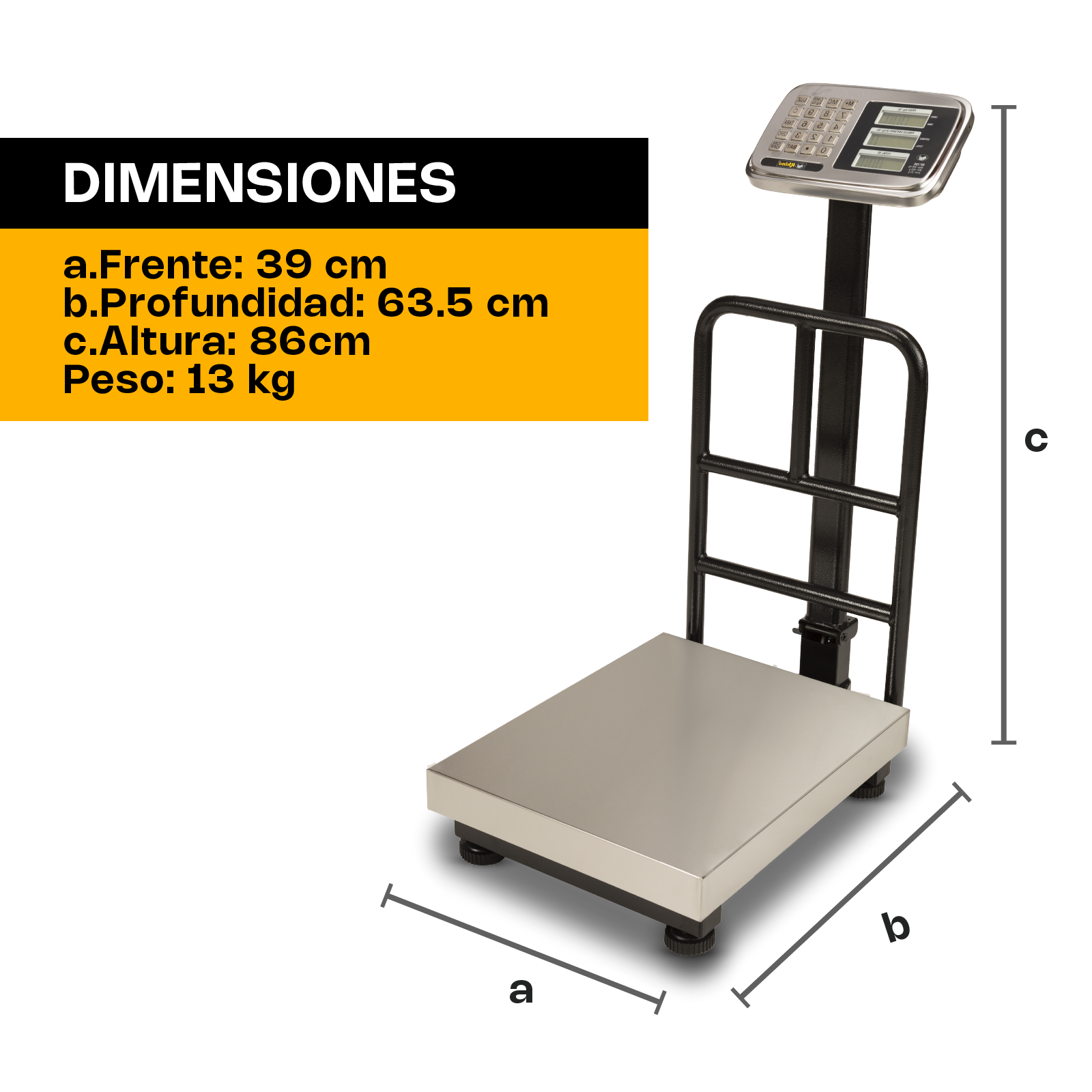 Báscula de Plataforma Plegable 200 kg / BP-200