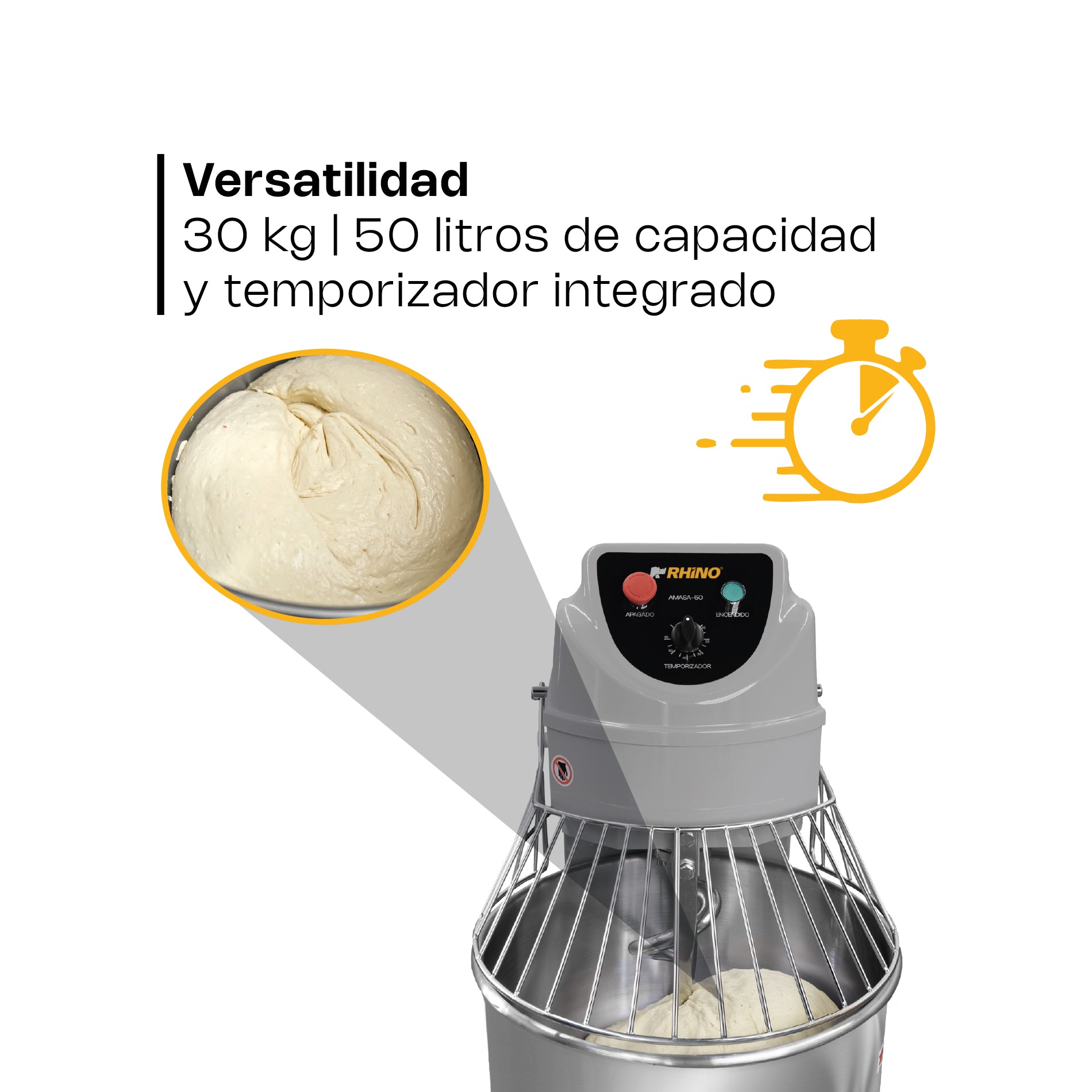 Amasadora industrial 50 litros /  AMASA-50