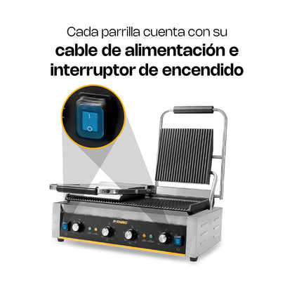 PLANCHA PANINI 3600 WATTS / PLANPA-3600