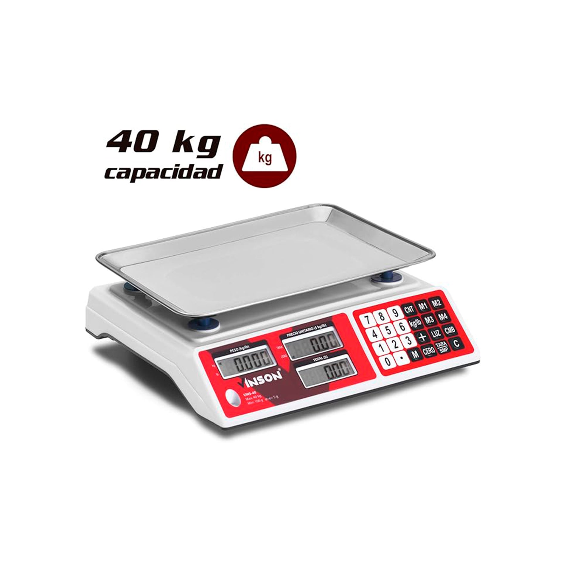Bascula comercial 40 kilos VINSON / VINS-40