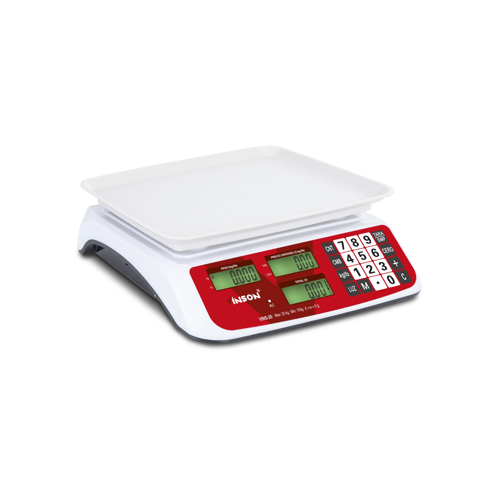 Báscula comercial 20 kg VINSON / VINS-20